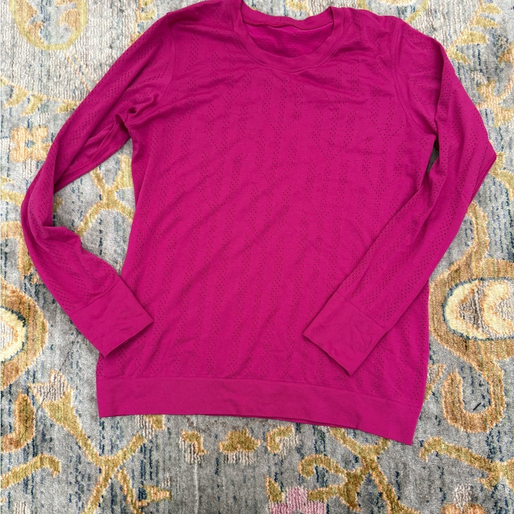 Lululemon Pink Long Sleeve Top